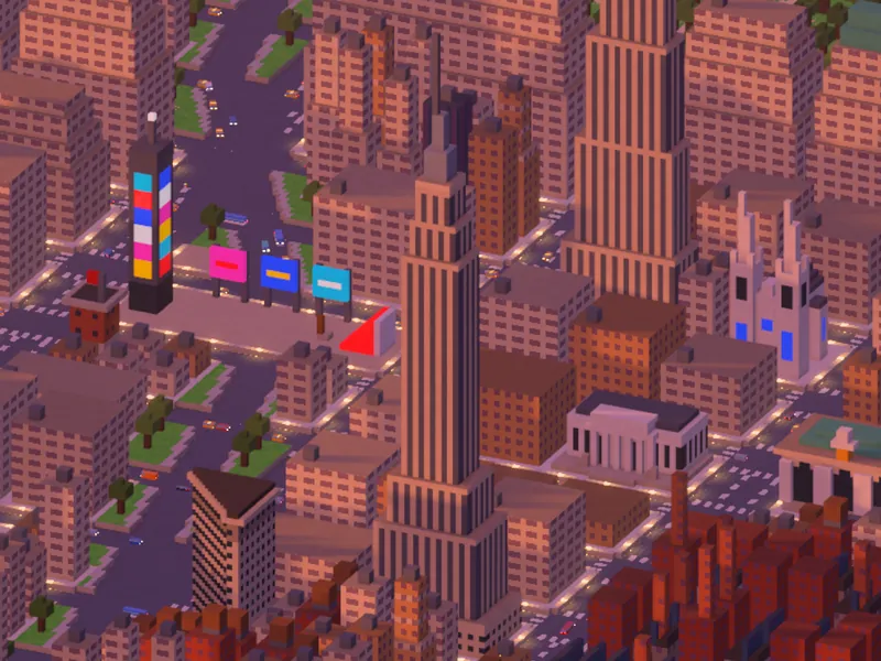 The Empire State Building at golden hour